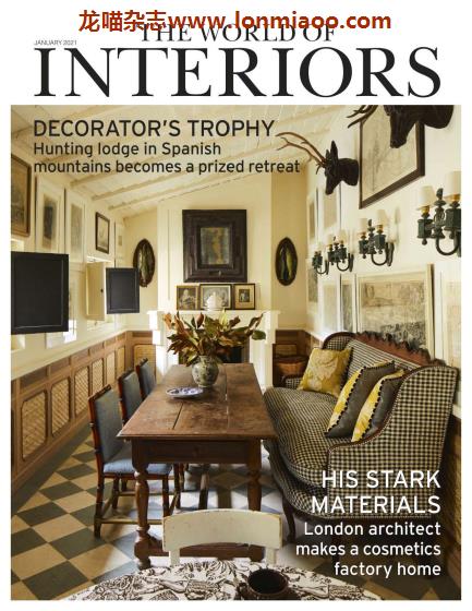 [英国版]The World of Interiors 世界室内设计杂志 2021年1月刊